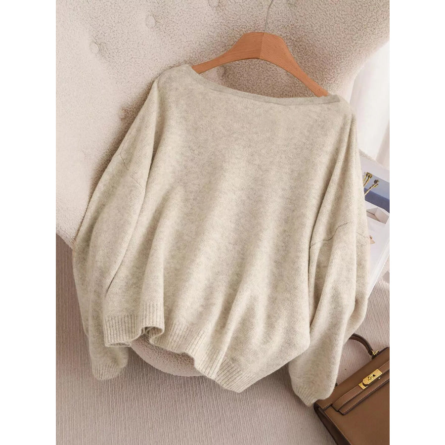 Bow-knot Front V-Neck Knit Cardigan Apparel and Accessories