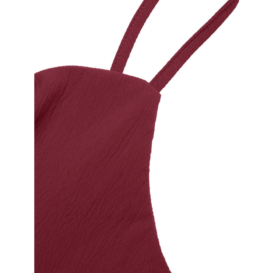 Bow-Knot Spaghetti Strap Romper Apparel and Accessories