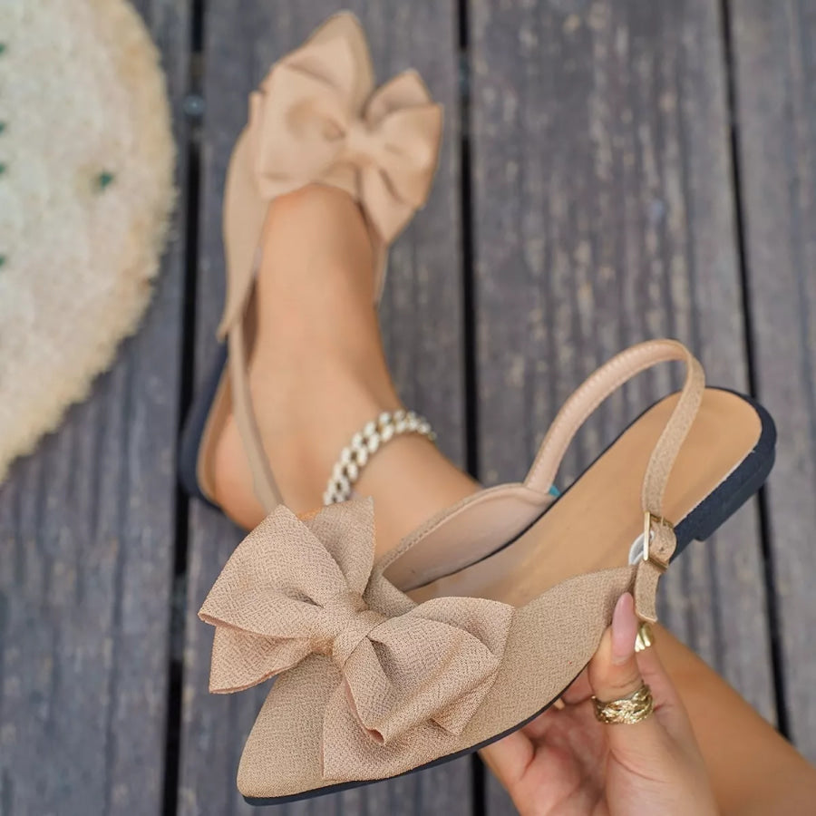 Bow Point Toe Sandals Apparel and Accessories