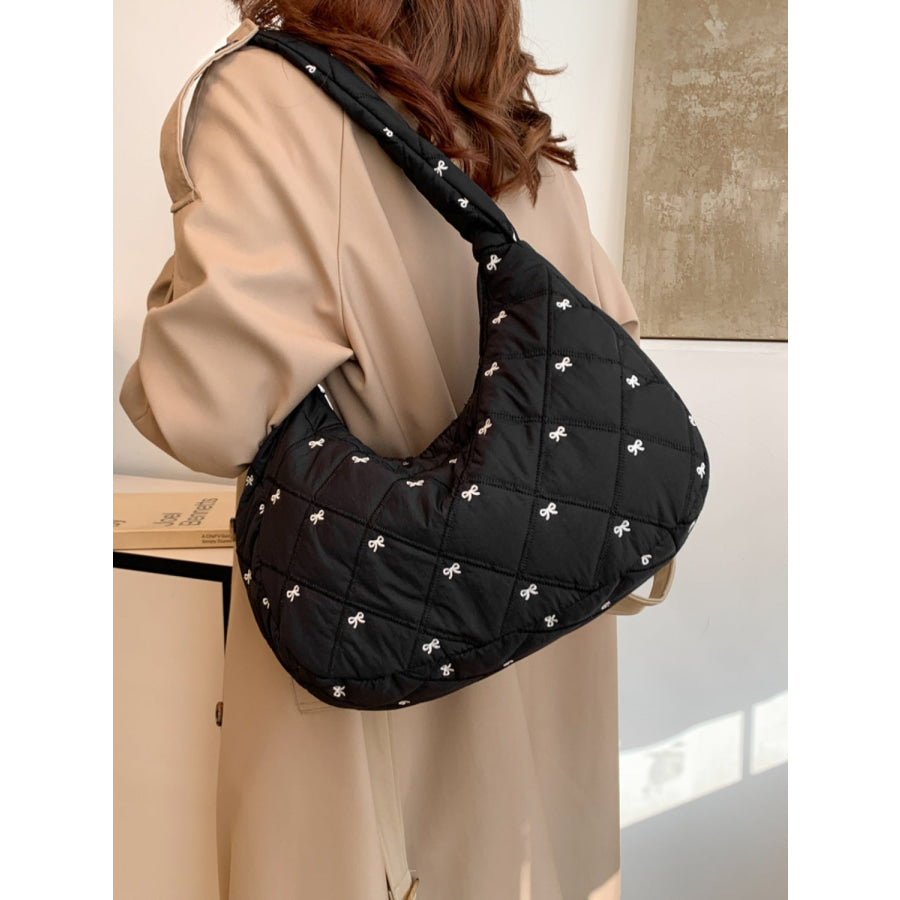 Bow Polyester Shoulder Bag Apparel and Accessories