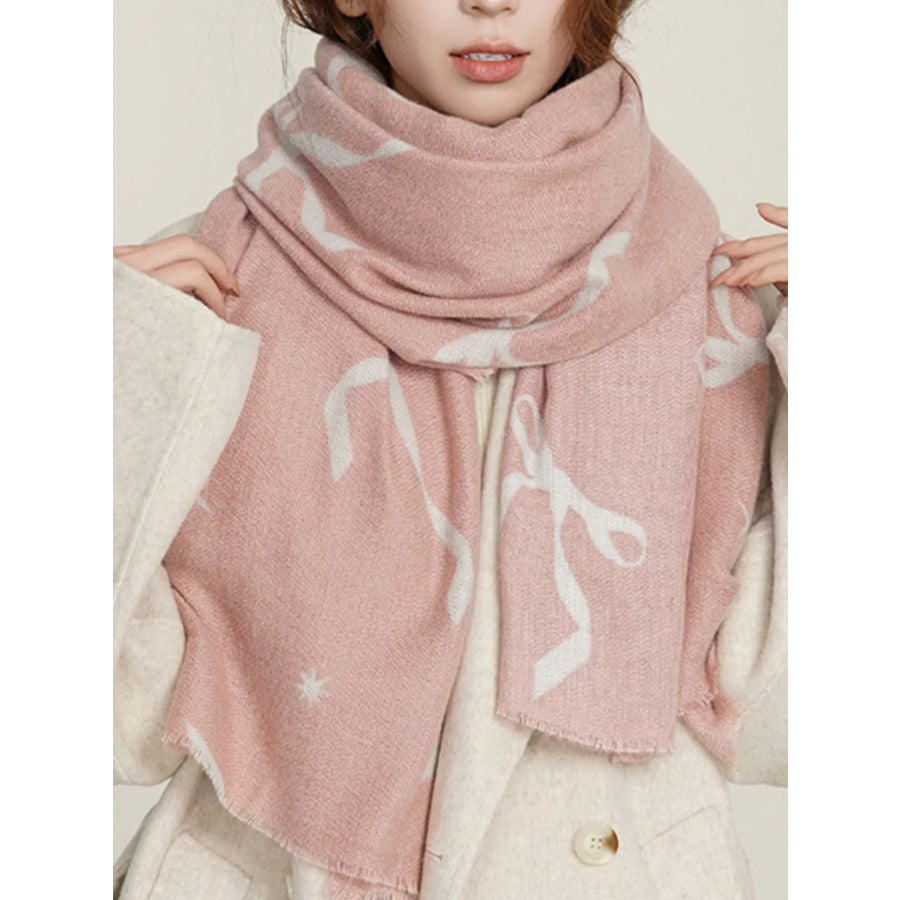 Bow Print Lightweight Scarf Apparel and Accessories