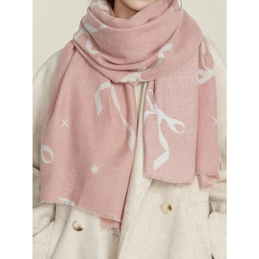 Bow Print Lightweight Scarf Apparel and Accessories
