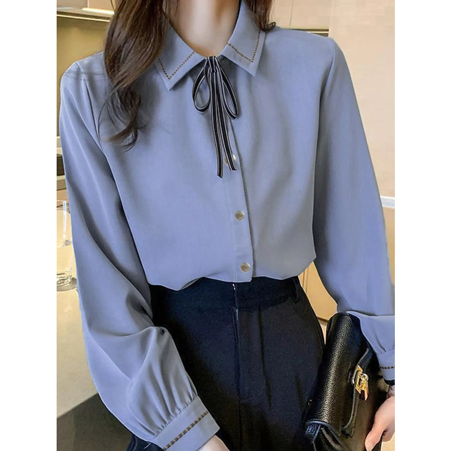 Bow Tie Long-Sleeve Shirt Apparel and Accessories