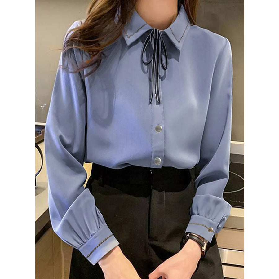 Bow Tie Long-Sleeve Shirt Apparel and Accessories