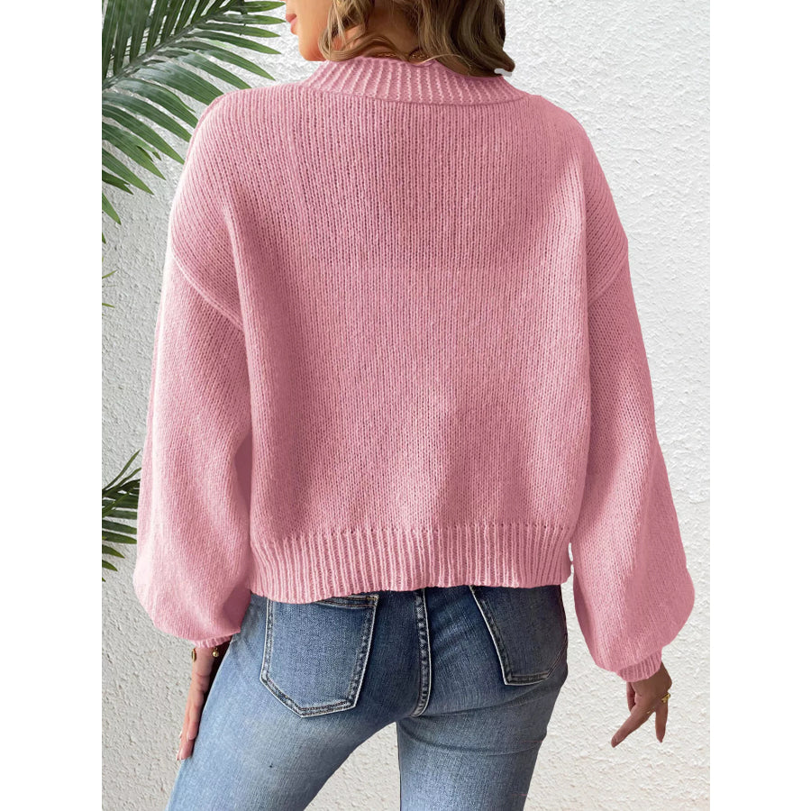 Bow-Tie Open Front Knit Cardigan Apparel and Accessories