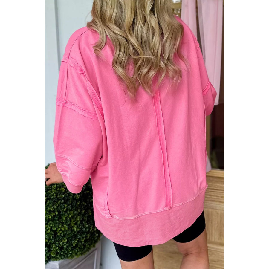 Bow V-Neck Sweatshirt Apparel and Accessories