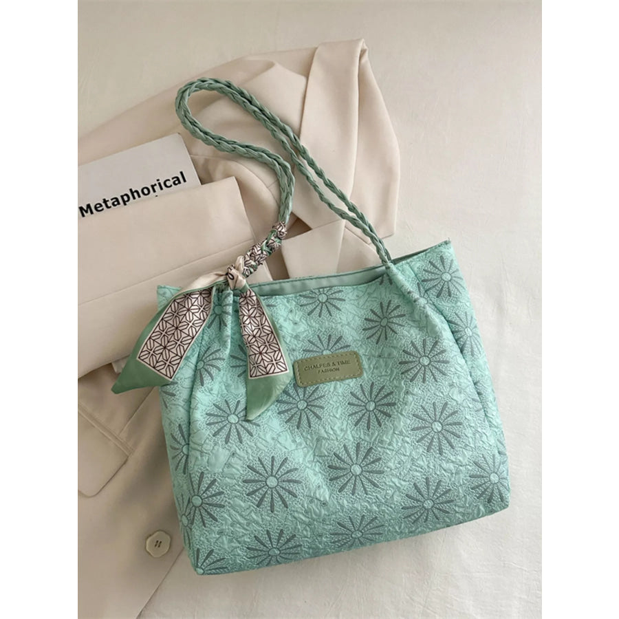 Braided Handle Tote Bag Apparel and Accessories