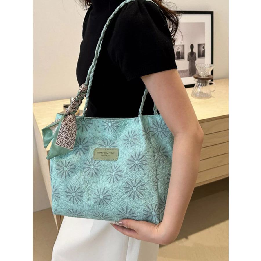 Braided Handle Tote Bag Apparel and Accessories