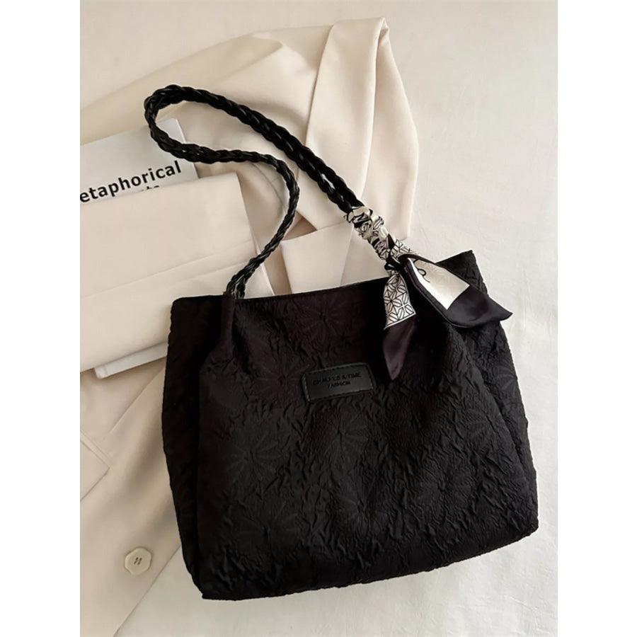 Braided Handle Tote Bag Apparel and Accessories