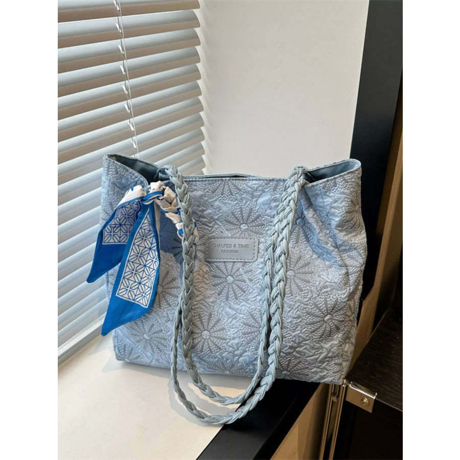 Braided Handle Tote Bag Apparel and Accessories