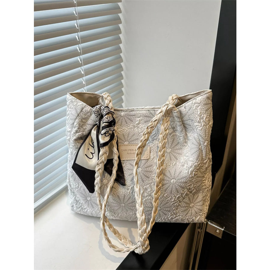 Braided Handle Tote Bag Apparel and Accessories