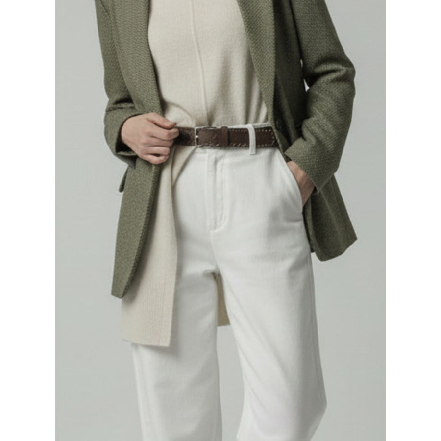 Braided Skinny Belt Coffee Brown / One Size Apparel and Accessories
