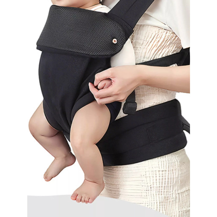 Breathable Adjustable Baby Wrap Black / One Size Apparel and Accessories