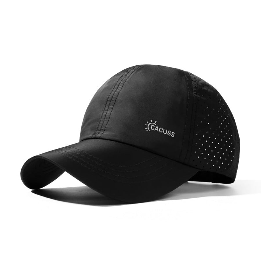 Breathable Baseball Cap Black / One Size Apparel and Accessories