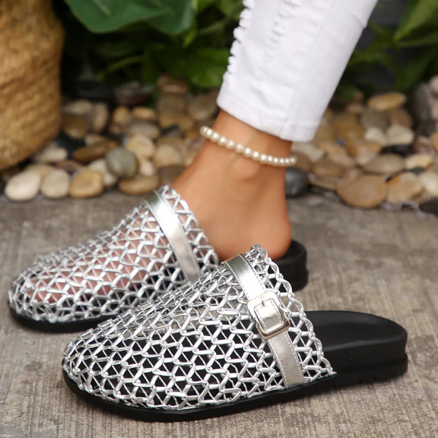 Breathable Buckle Decor Sandals Apparel and Accessories