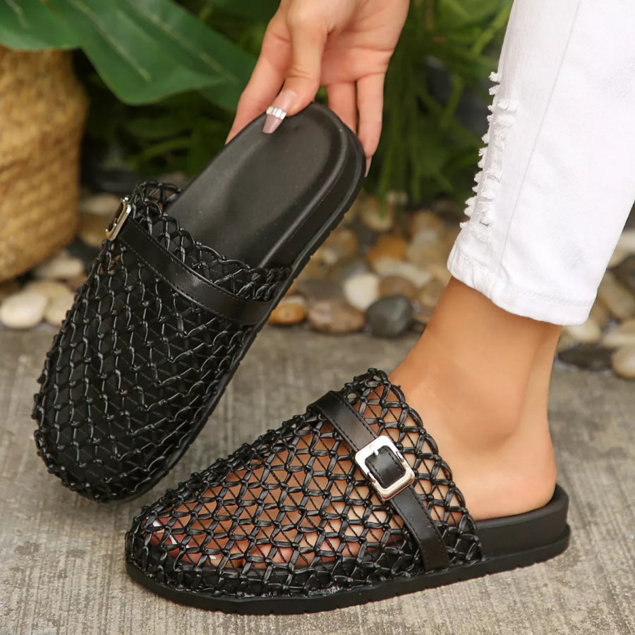 Breathable Buckle Decor Sandals Apparel and Accessories