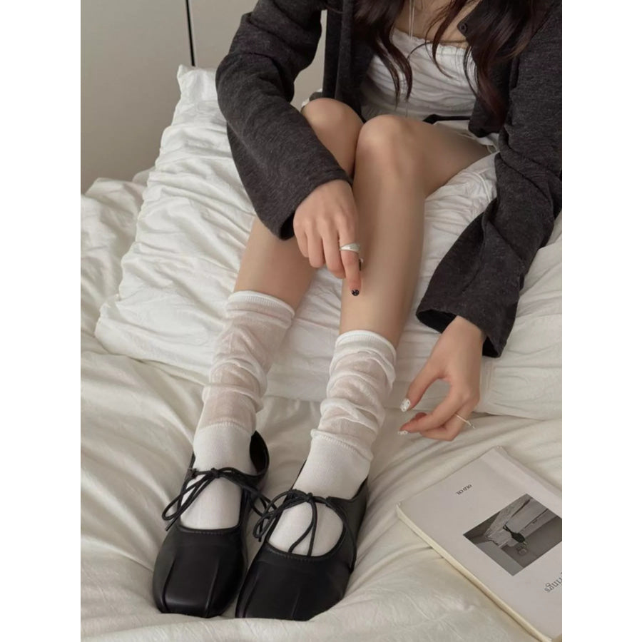 Breathable Crew Socks White / One Size Apparel and Accessories