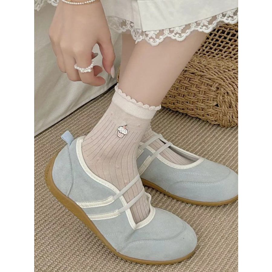 Breathable Knit Crew Socks Apparel and Accessories