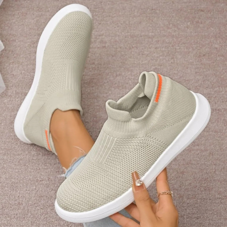 Breathable Knit Slip-Ons Apparel and Accessories
