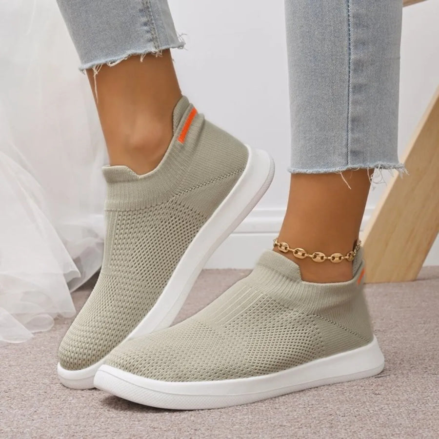 Breathable Knit Slip-Ons Apparel and Accessories