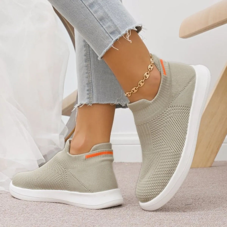 Breathable Knit Slip-Ons Apparel and Accessories