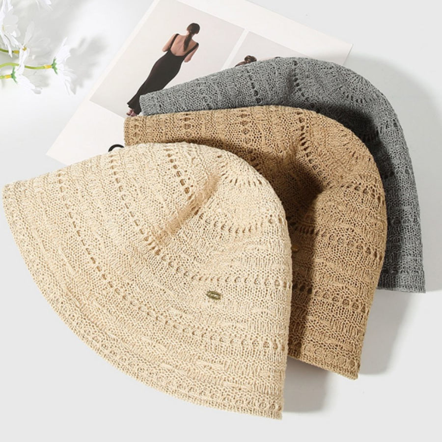 Breathable Knitted Bucket Hat Apparel and Accessories