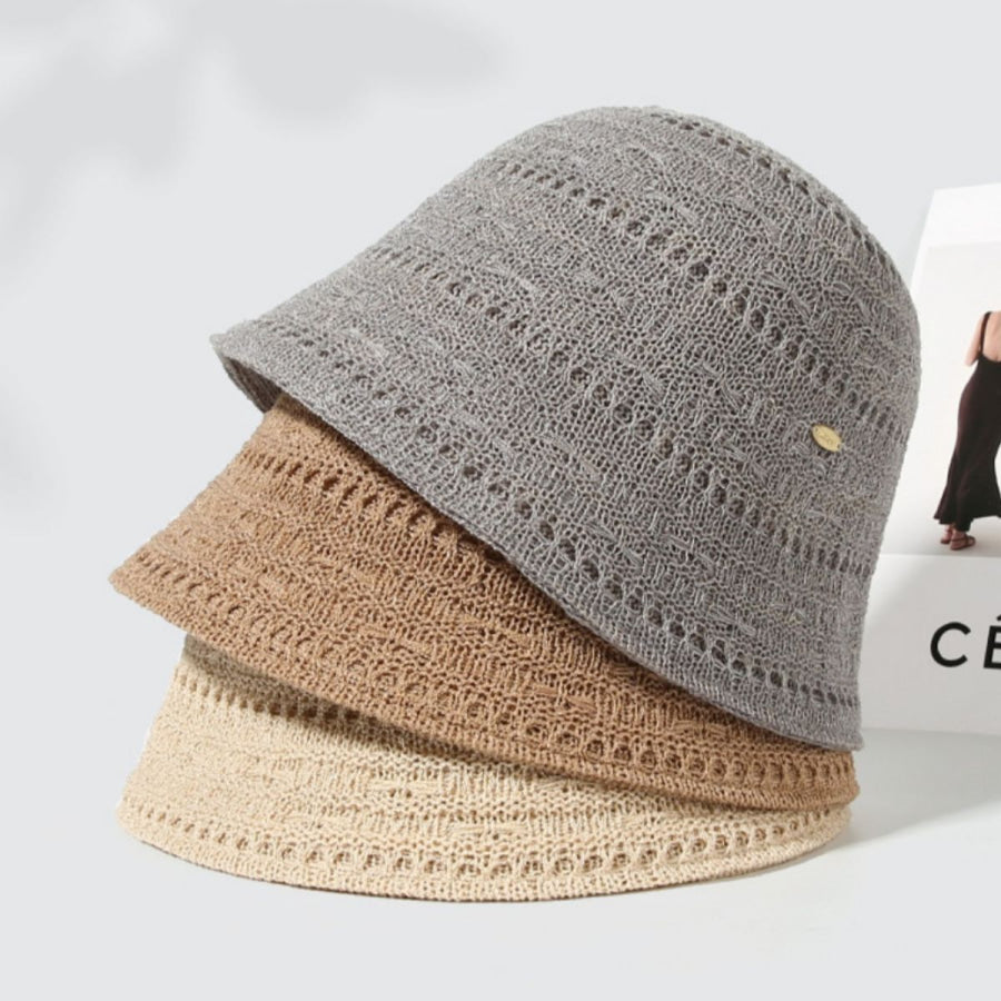 Breathable Knitted Bucket Hat Apparel and Accessories