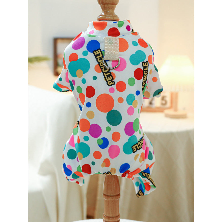 Breathable Knitted Pet Jumpsuits Colorful Dot / XS Apparel and Accessories