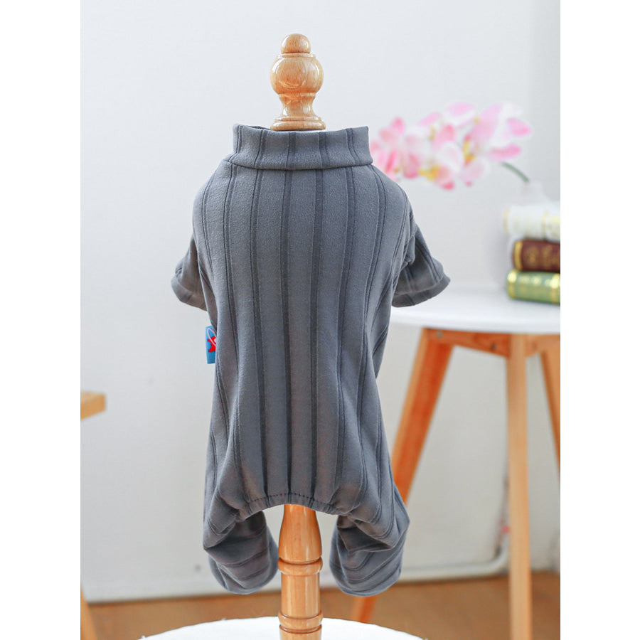 Breathable Knitted Pet Jumpsuits Dark Gray / XS Apparel and Accessories