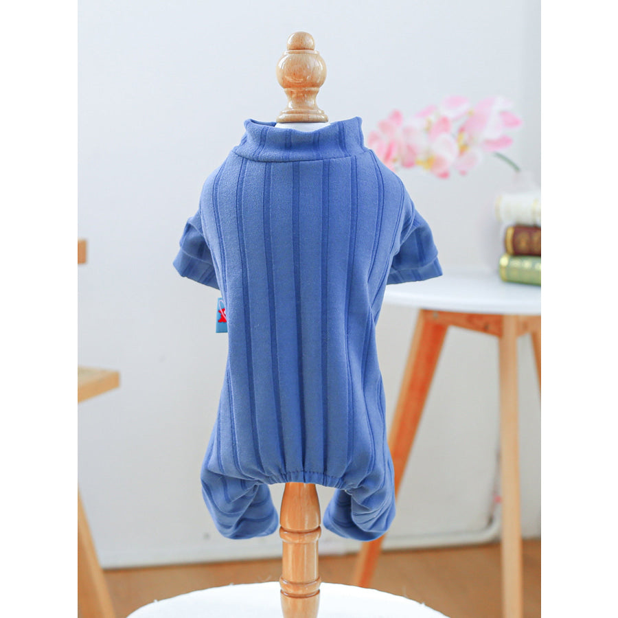 Breathable Knitted Pet Jumpsuits Peacock Blue / XS Apparel and Accessories