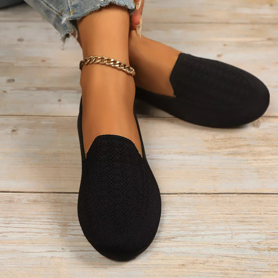 Breathable Knitted Slip-Ons Apparel and Accessories