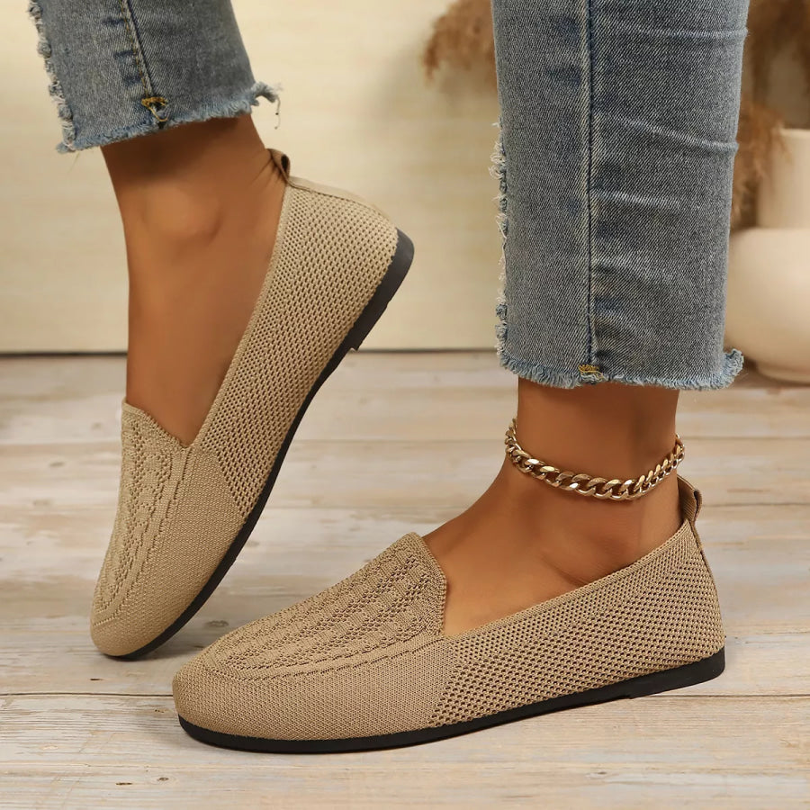 Breathable Knitted Slip-Ons Apparel and Accessories