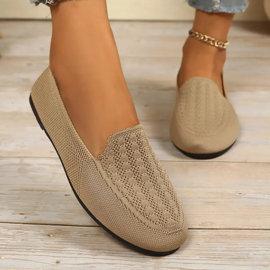Breathable Knitted Slip-Ons Apparel and Accessories