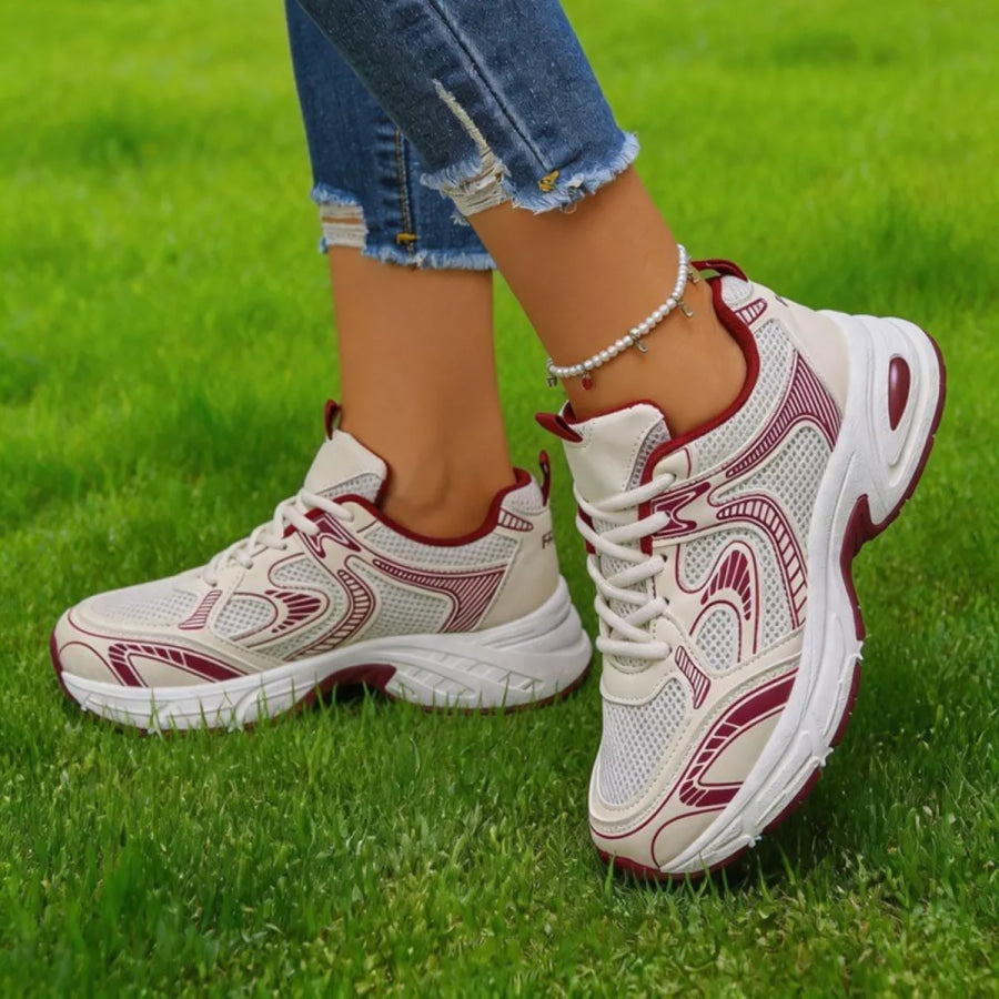 Breathable Lace Up Athletic Apparel and Accessories