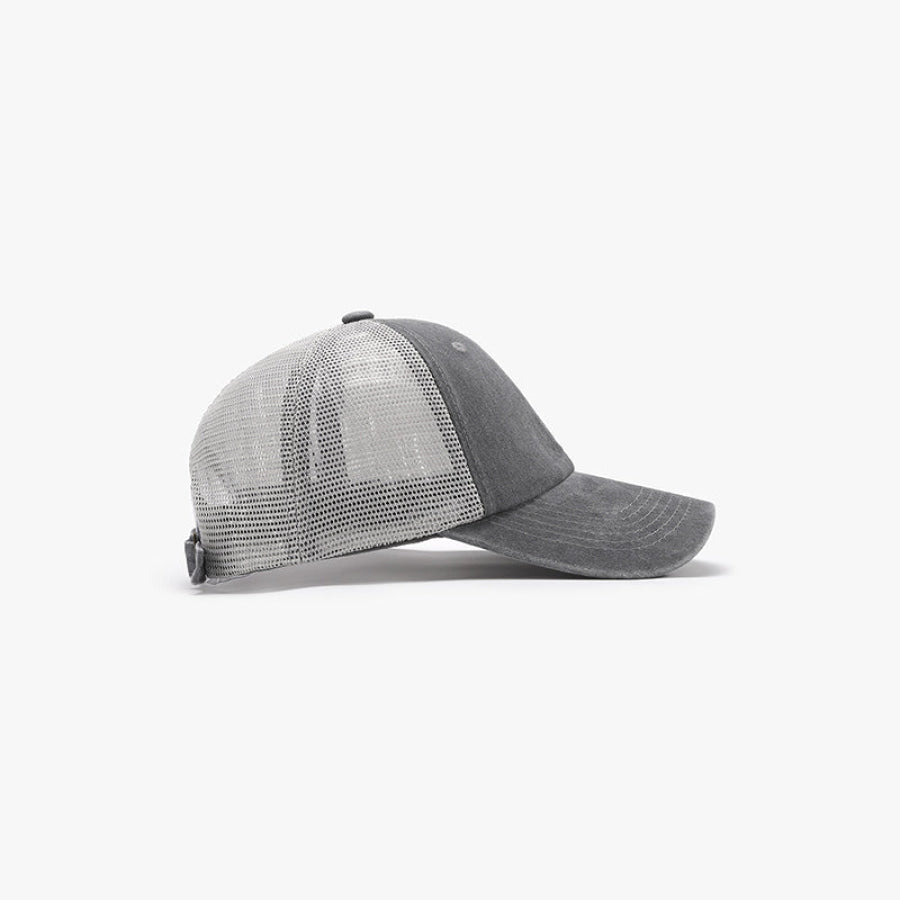 Breathable Mesh Adjustable Baseball Cap Apparel and Accessories