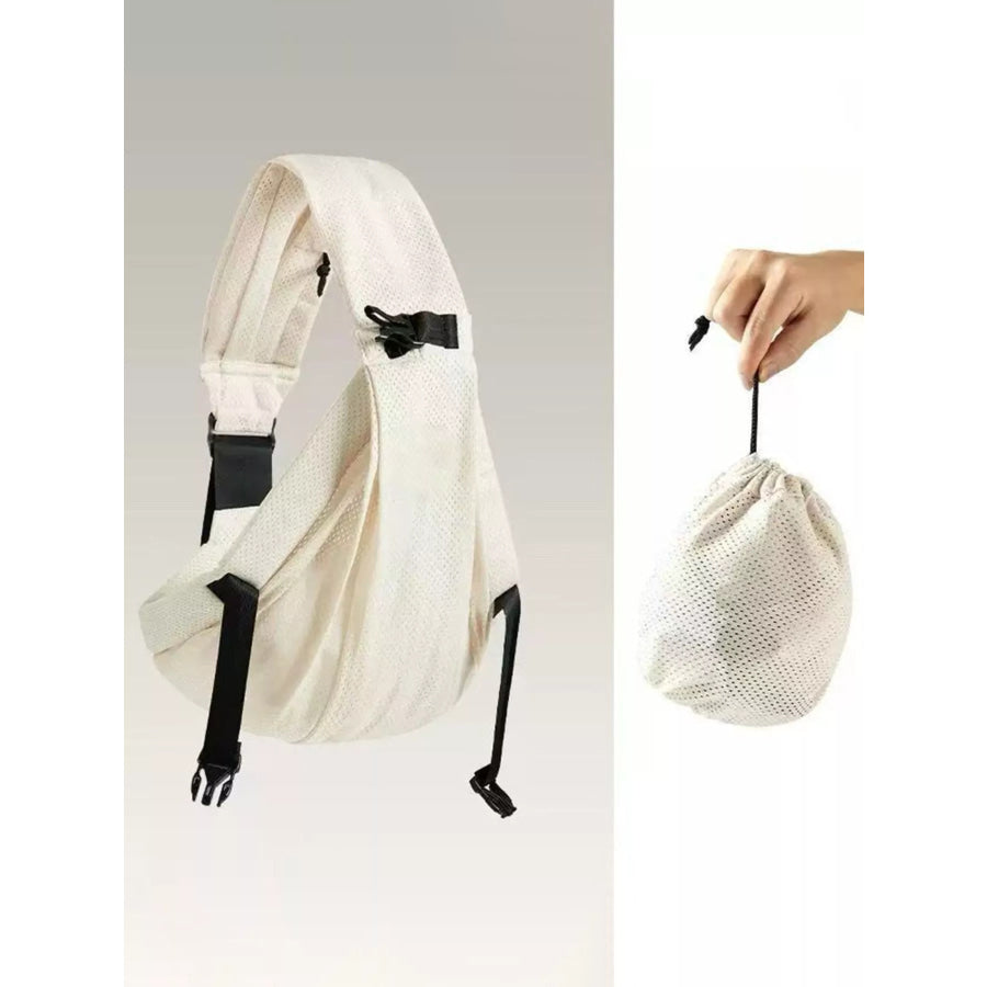Breathable Mesh Baby Sling Beige / One Size Apparel and Accessories