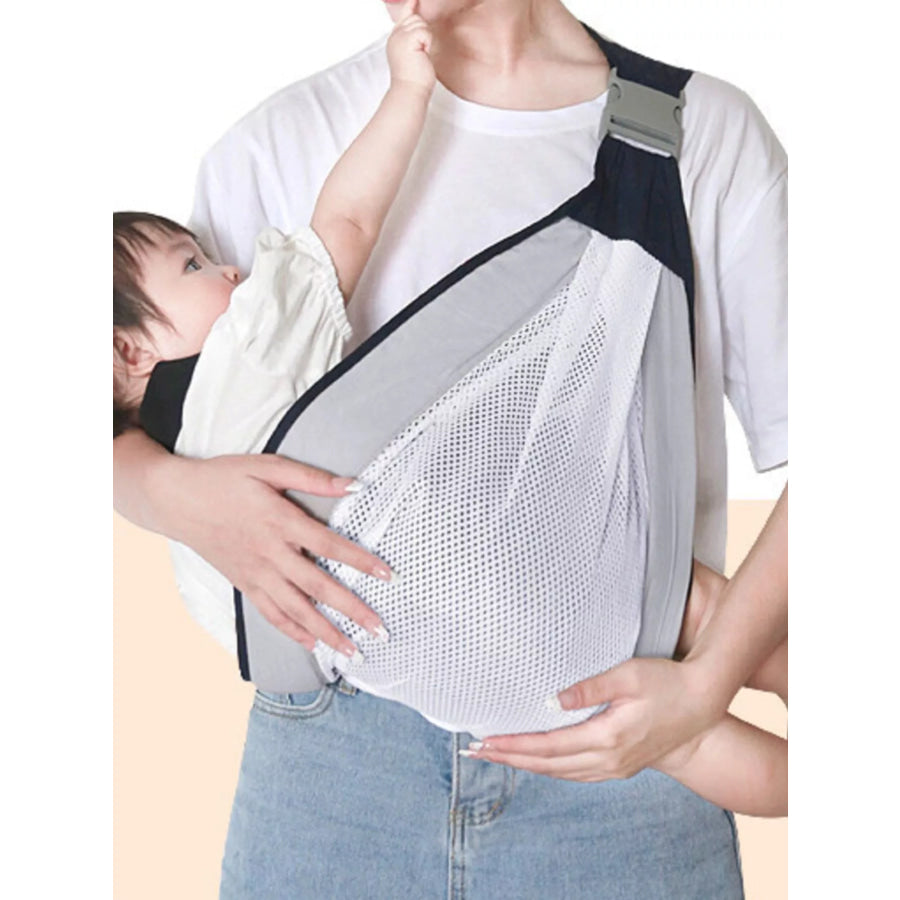 Breathable Mesh Baby Sling Gray Mesh / One Size Apparel and Accessories