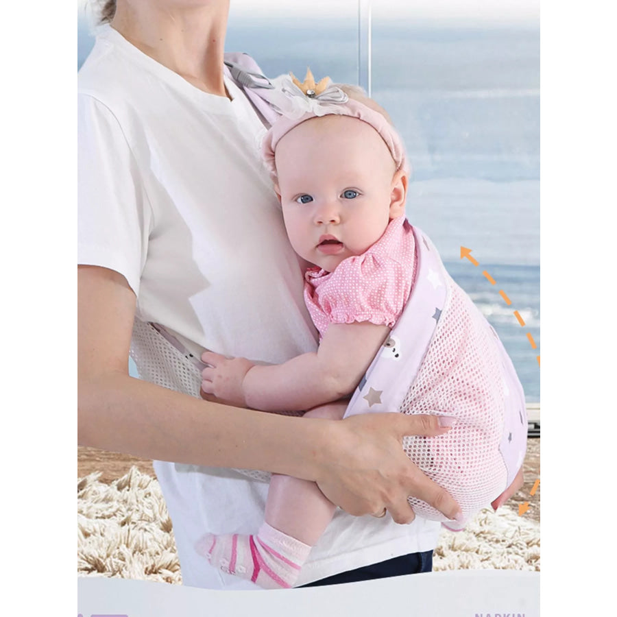 Breathable Mesh Baby Sling Pink Purple / One Size Apparel and Accessories