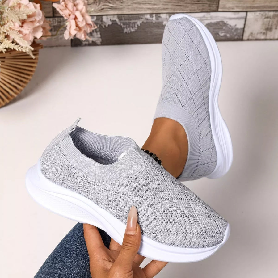Breathable Mesh Round Toe Shoes Apparel and Accessories