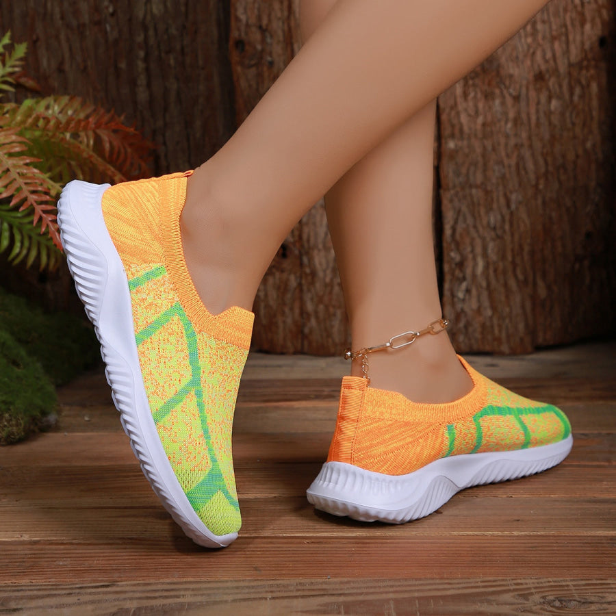 Breathable Mesh Round Toe Sneakers Apparel and Accessories