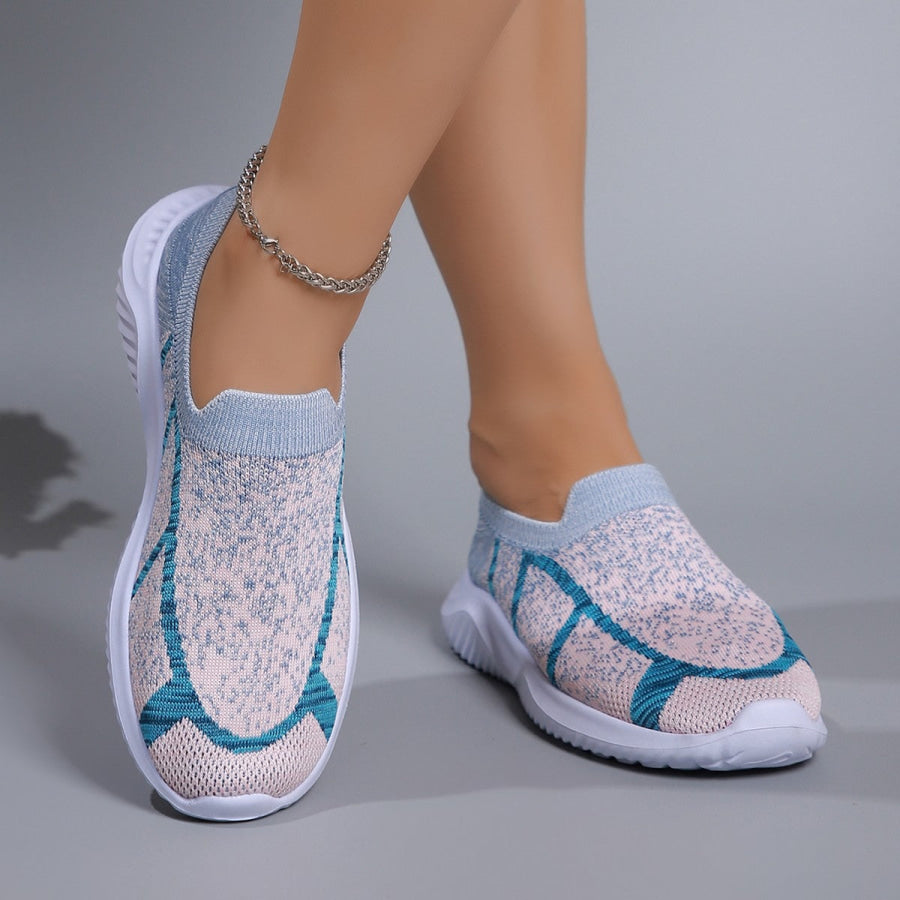 Breathable Mesh Round Toe Sneakers Apparel and Accessories