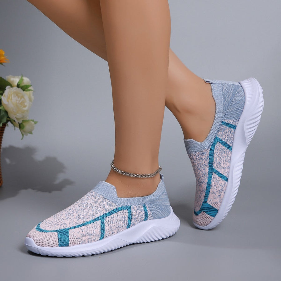 Breathable Mesh Round Toe Sneakers Apparel and Accessories