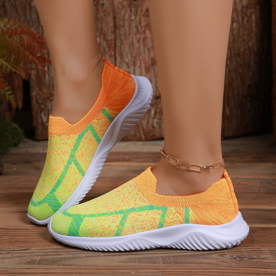 Breathable Mesh Round Toe Sneakers Apparel and Accessories