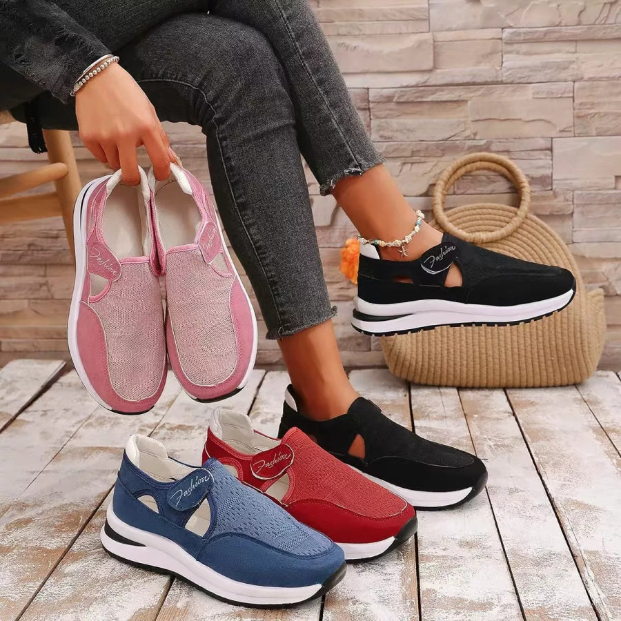 Breathable Mesh Velcro Shoes Apparel and Accessories