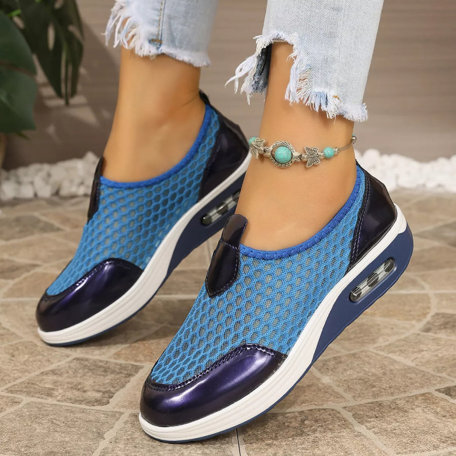 Breathable Mesh Wedge Slip-Ons Apparel and Accessories