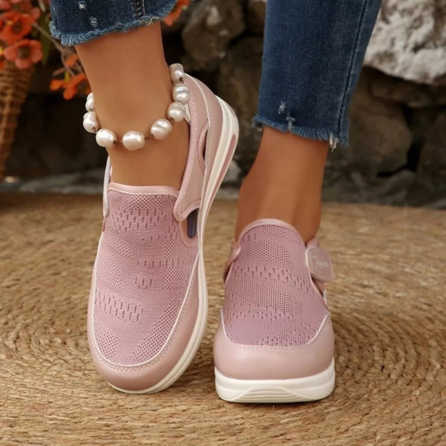 Breathable Mesh Wedge Sneakers Apparel and Accessories