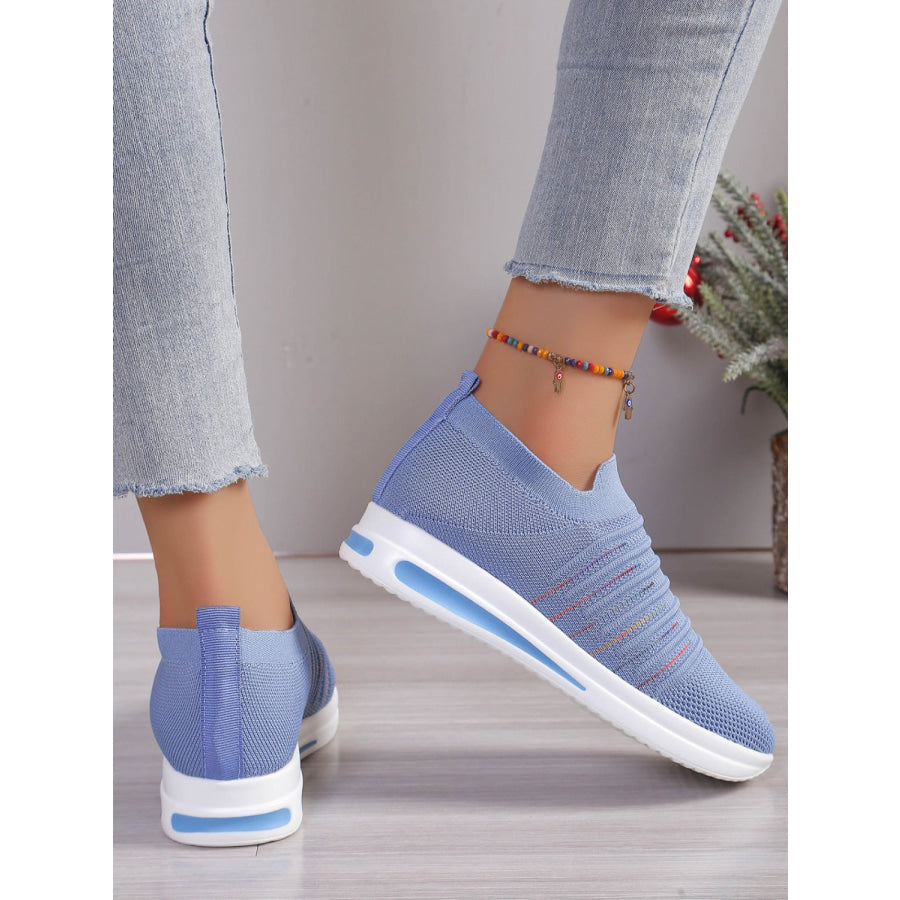 Breathable Mesh Wedge Sneakers Apparel and Accessories