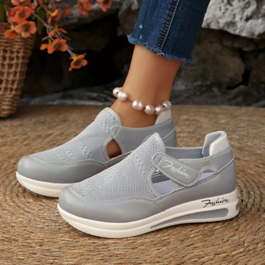 Breathable Mesh Wedge Sneakers Apparel and Accessories