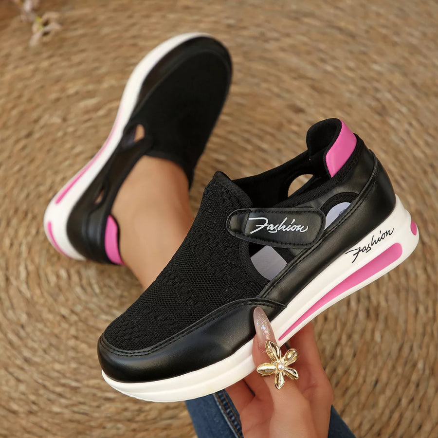 Breathable Mesh Wedge Sneakers Apparel and Accessories