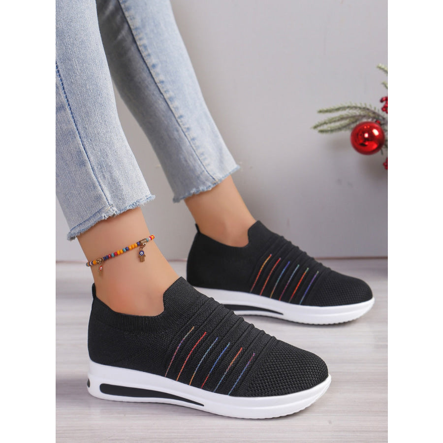 Breathable Mesh Wedge Sneakers Apparel and Accessories